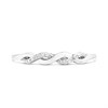 9ct White Gold Diamond Twist Ring - R2143 Alternative Image