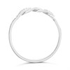 9ct White Gold Diamond Twist Ring - R2143 Alternative Image