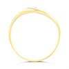 9ct Two Colour Gold Diamond Crossover Ring - R2147 Alternative Image