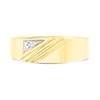 9ct Gold Diamond Signet Ring - R4014 Alternative Image