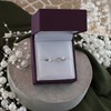 9ct White Gold Cubic Zirconia Crossover Ring - R5970 Alternative Image