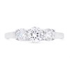 9ct White Gold Cubic Zirconia Trilogy Ring - R5971 Alternative Image