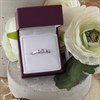 9ct White Gold Cubic Zirconia Trilogy Ring - R5971 Alternative Image