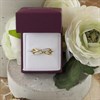 9ct Gold Cubic Zirconia Crossover Ring - R5976 Alternative Image