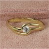 9ct Gold Cubic Zirconia Wrap Ring - R5985 Alternative Image