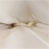 9ct Gold Channel Set Wishbone CZ Ring - R6113 Alternative Image