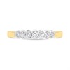 9ct Two Colour Gold Channel Set CZ Ring - R6114 Alternative Image