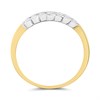 9ct Two Colour Gold Channel Set CZ Ring - R6114 Alternative Image