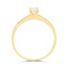 9ct Gold Claw And Channel Set CZ Ring - R6116 Alternative Image