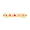 9ct Gold Claw Set Pink CZ Ring - R6117 Alternative Image