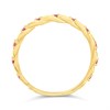 9ct Gold Claw Set Pink CZ Ring - R6117 Alternative Image