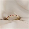 9ct Gold Claw Set Pink CZ Ring - R6117 Alternative Image