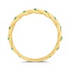 9ct Gold Claw Set Green CZ Ring - R6118 Alternative Image