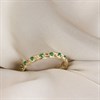 9ct Gold Claw Set Green CZ Ring - R6118 Alternative Image