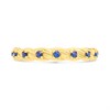9ct Gold Claw Set Blue CZ Ring - R6119 Alternative Image
