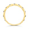 9ct Gold Claw Set Blue CZ Ring - R6119 Alternative Image