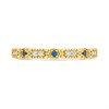 9ct Gold Blue And Clear CZ Ring - R6122 Alternative Image