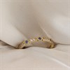 9ct Gold Blue And Clear CZ Ring - R6122 Alternative Image