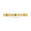 9ct Gold Green And Clear CZ Ring - R6123 Alternative Image