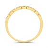 9ct Gold Green And Clear CZ Ring - R6123 Alternative Image