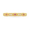 9ct Gold Pink And Clear CZ Ring - R6124 Alternative Image
