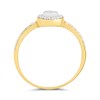 9ct Gold Pave And Claw Set CZ Ring - R6126 Alternative Image