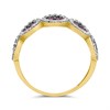 9ct Gold Pink And Clear Claw Set CZ Ring - R6133 Alternative Image