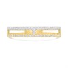9ct Gold Two Colour Claw CZ Ring - R6134 Alternative Image
