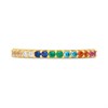 9ct Gold Multi-Coloured CZ Claw Set Ring - R6149 Alternative Image