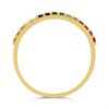 9ct Gold Multi-Coloured CZ Claw Set Ring - R6149 Alternative Image
