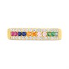 9ct Gold Multi-Coloured CZ Claw Set Ring - R6150 Alternative Image