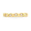 9ct Gold Clear CZ Claw Set Twist Ring - R6158 Alternative Image