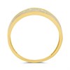 9ct Gold Four Row CZ Pave Ring - R6160 Alternative Image