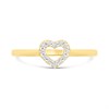 9ct Gold Heart Claw Set CZ Ring - R6161 Alternative Image