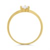 9ct Gold Heart CZ Claw Set Ring - R6165 Alternative Image