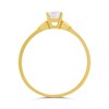 9ct Gold Round Claw Set CZ Ring - R6167 Alternative Image