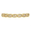 9ct Gold Cubic Zirconia Half Eternity Ring - R6560 Alternative Image