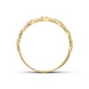 9ct Gold Cubic Zirconia Floral Band Ring - R6561 Alternative Image