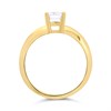 9ct Gold Emerald Cut Cubic Zirconia Ring - R6565 Alternative Image