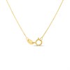 9ct Gold Patterned Cross Pendant And Chain - R6823 Alternative Image