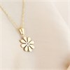 9ct Gold CZ Daisy Necklace - R6901 Alternative Image
