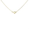 9ct Gold Two Colour Diamond Teardrop Necklace - R69109 Alternative Image