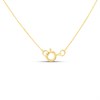 9ct Gold Emerald Cut Cubic Zirconia Necklace - R69124 Alternative Image