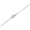 9ct White Gold Cubic Zirconia Knot Necklace - R6980 Alternative Image