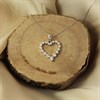 9ct White Gold Cubic Zirconia Heart Necklace - R6982 Alternative Image