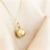9ct Gold Round Ball Locket And Chain - R7201 Alternative Image