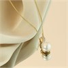 9ct Freshwater Pearl And Diamond Twist Necklace - R7782 Alternative Image