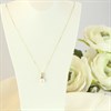 9ct Freshwater Pearl And Diamond Twist Necklace - R7782 Alternative Image
