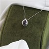 9ct White Gold Sapphire And Diamond Necklace - R8102 Alternative Image