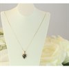 9ct Gold Sapphire And Diamond Heart Necklace - R8139 Alternative Image